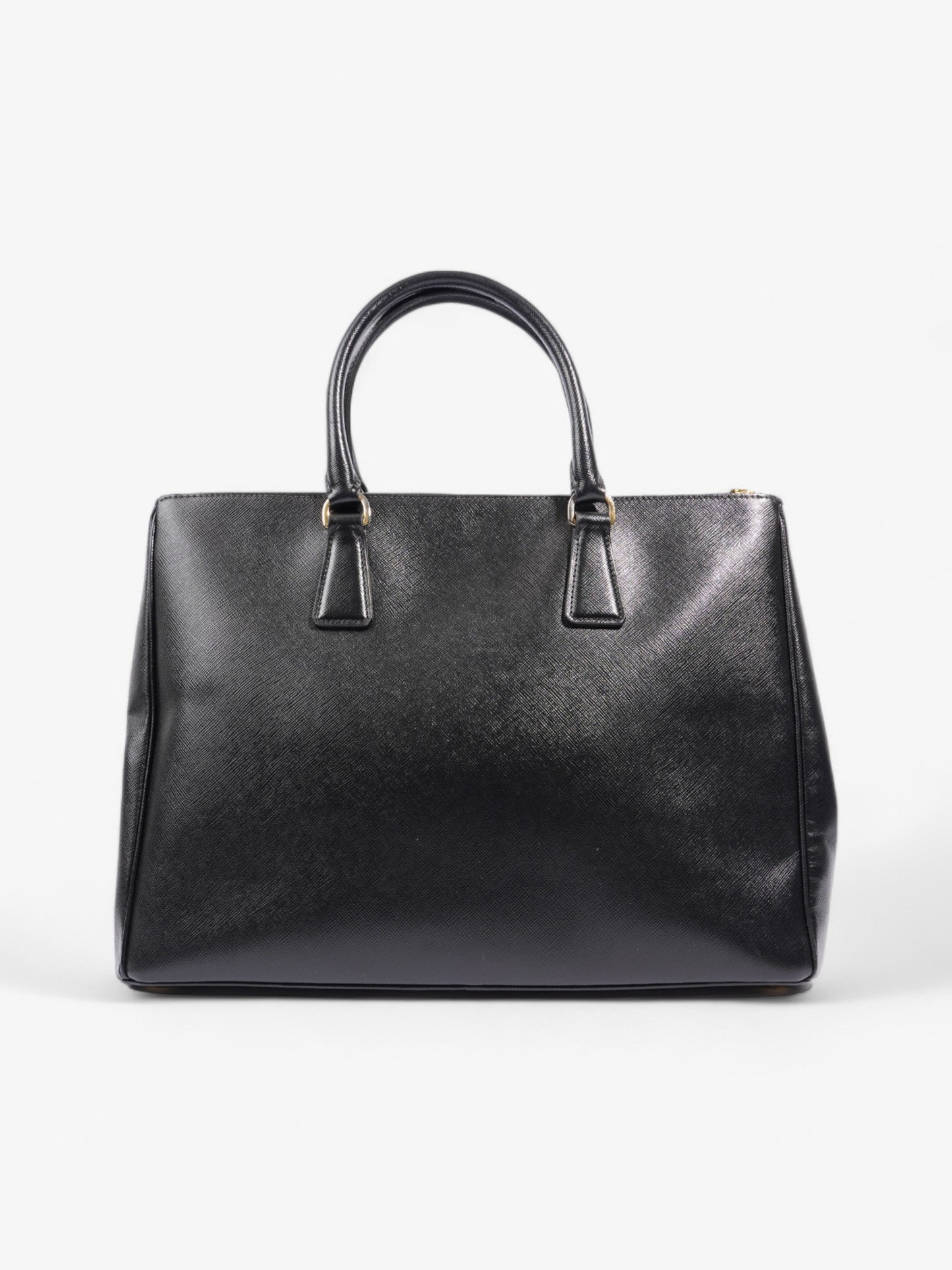 Prada Galleria Double Zip Tote Black Saffiano Leather
