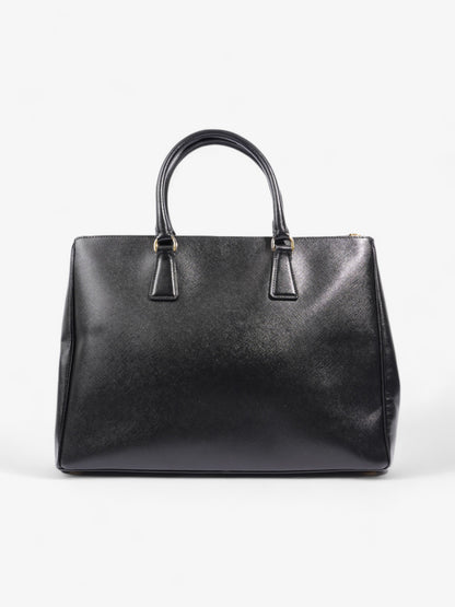 Prada Galleria Double Zip Tote Black Saffiano Leather