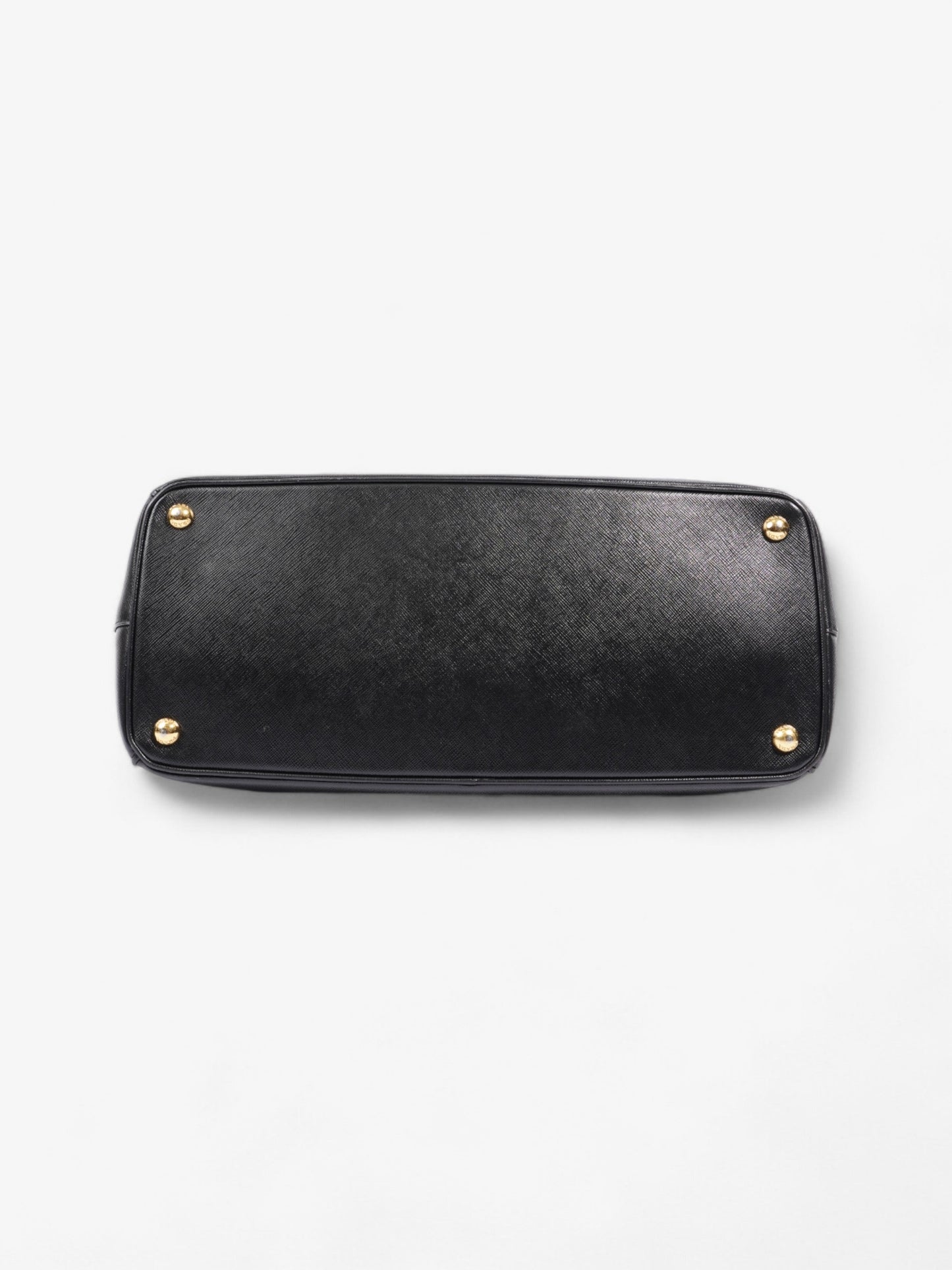 Prada Galleria Double Zip Tote Black Saffiano Leather
