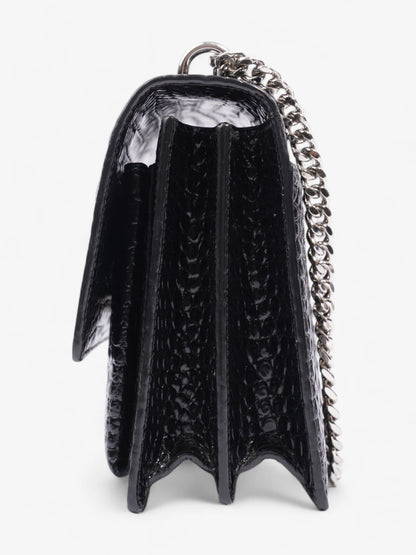 Saint Laurent Sunset Black Embossed Leather Medium