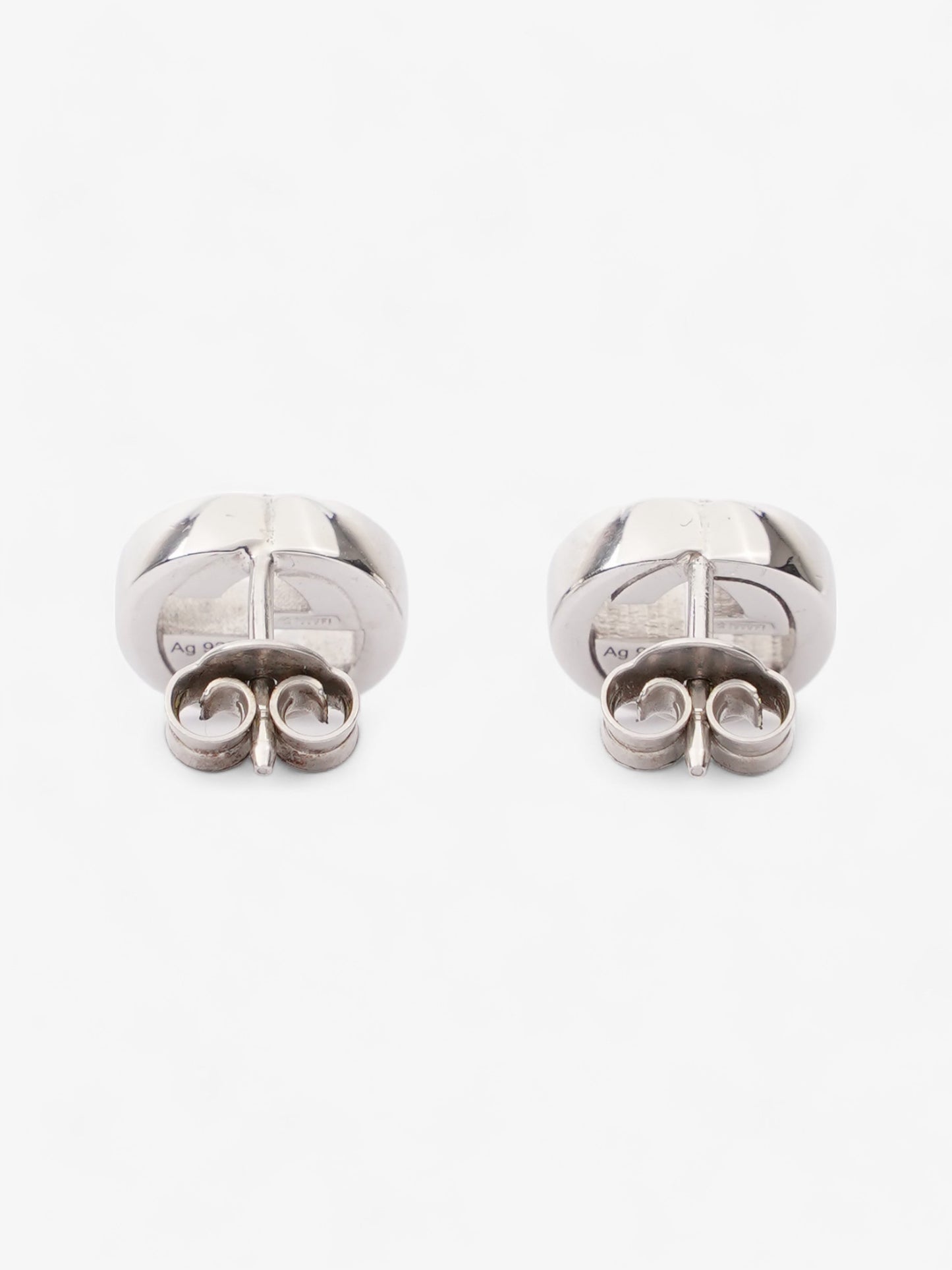 Gucci Interlocking Earrings Silver Silver Sterling