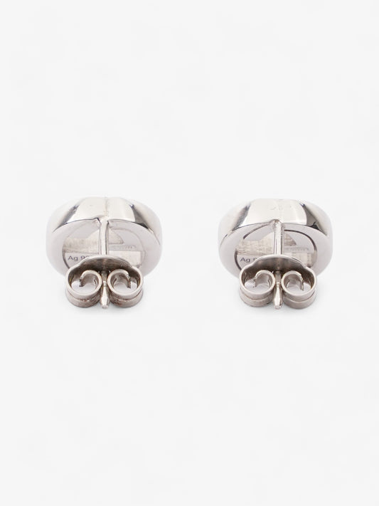 Gucci Interlocking Earrings Silver Silver Sterling