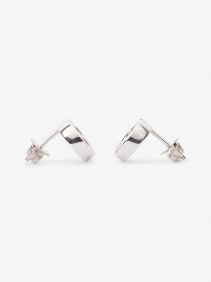 Gucci Interlocking Earrings Silver Silver Sterling