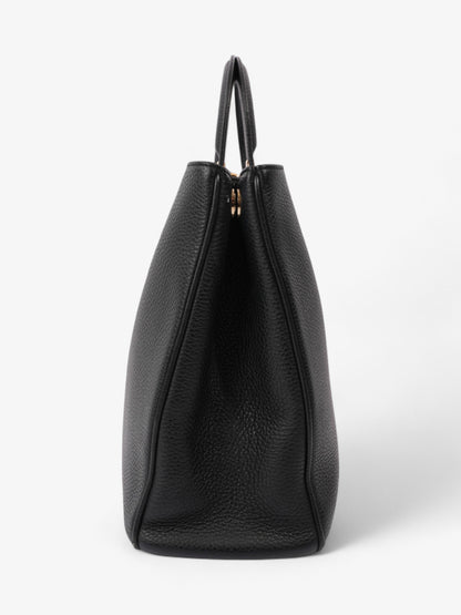 Christian Dior Diorissimo Satchel Black Calfskin Leather Large