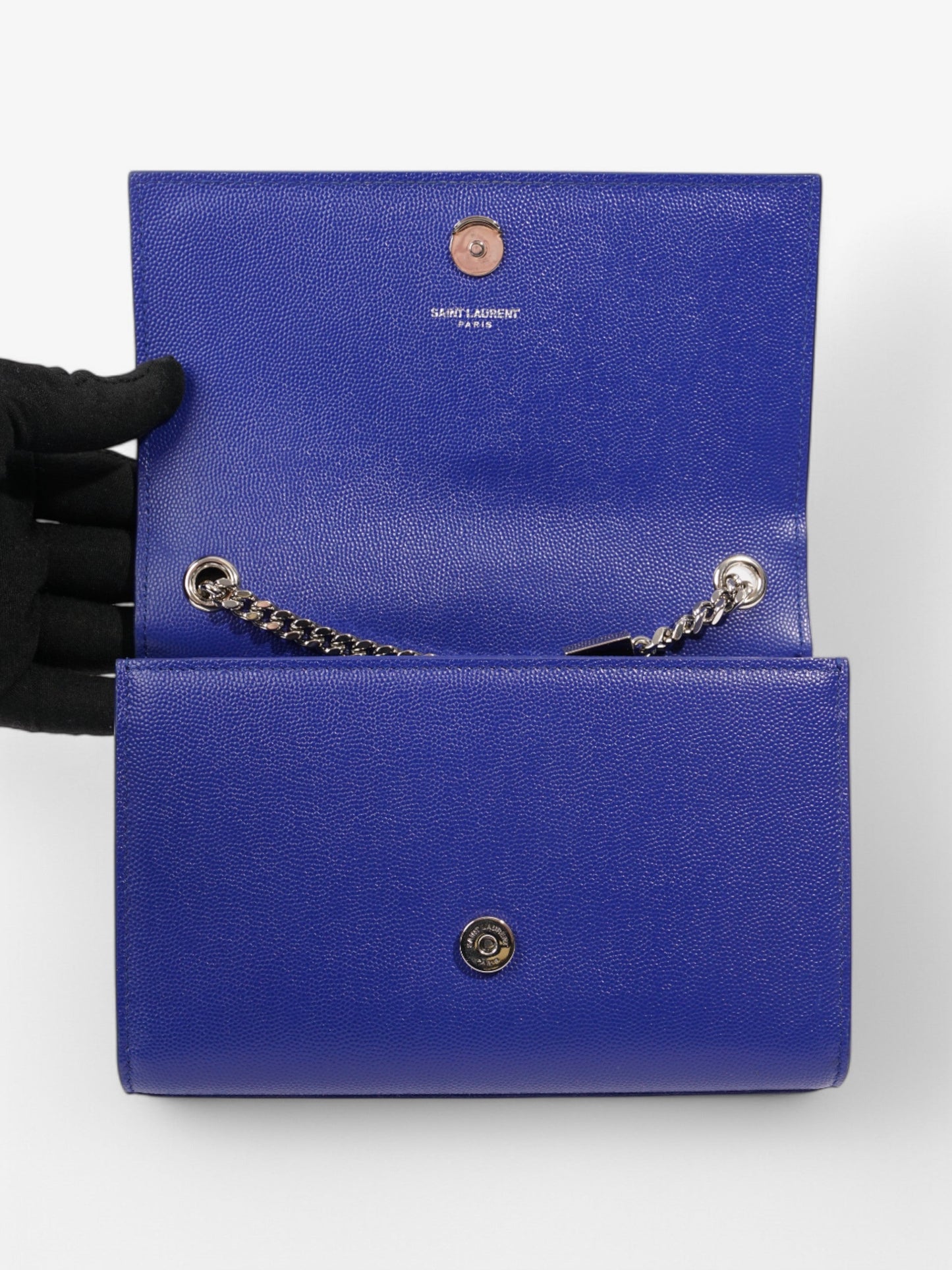 Saint Laurent Kate Royal Blue Calfskin Leather Small