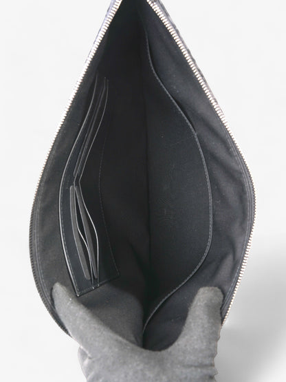 Christian Dior A4 Pouch Black Oblique Cotton