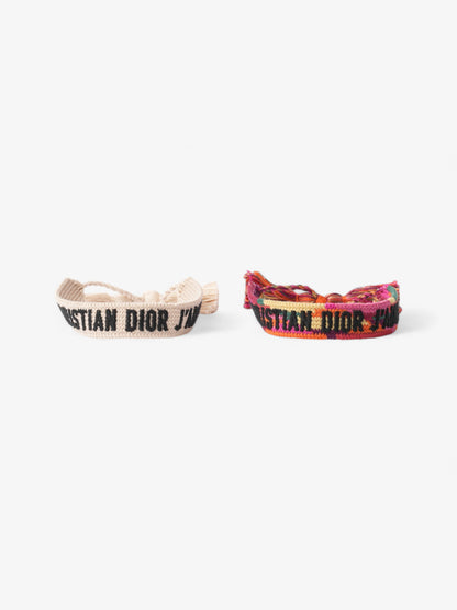 Christian Dior J'Adior Friendship Bracelet Set Multicoloured Cotton