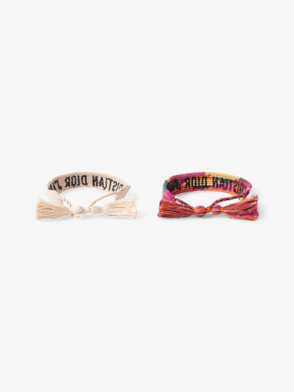 Christian Dior J'Adior Friendship Bracelet Set Multicoloured Cotton