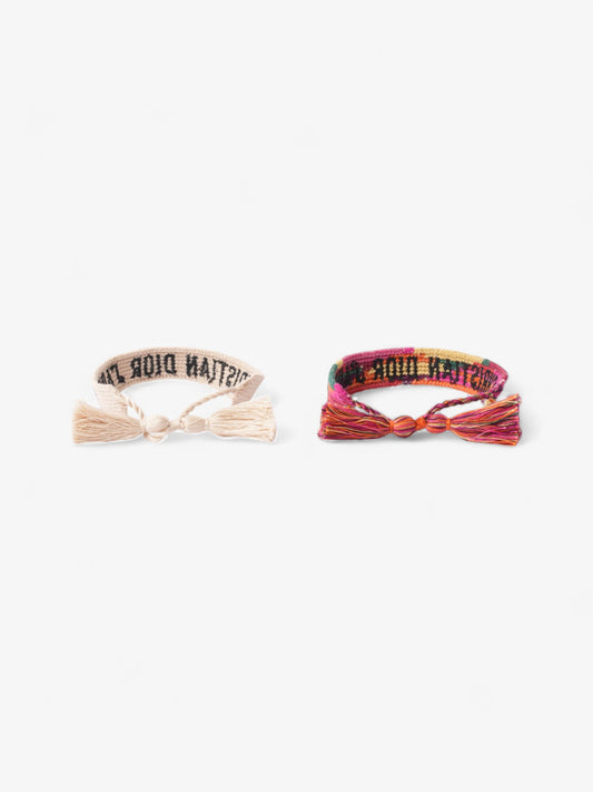 Christian Dior J'Adior Friendship Bracelet Set Multicoloured Cotton