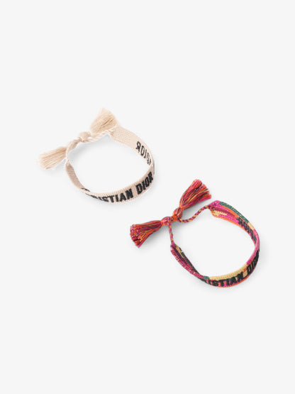 Christian Dior J'Adior Friendship Bracelet Set Multicoloured Cotton