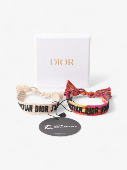 Christian Dior J'Adior Friendship Bracelet Set Multicoloured Cotton