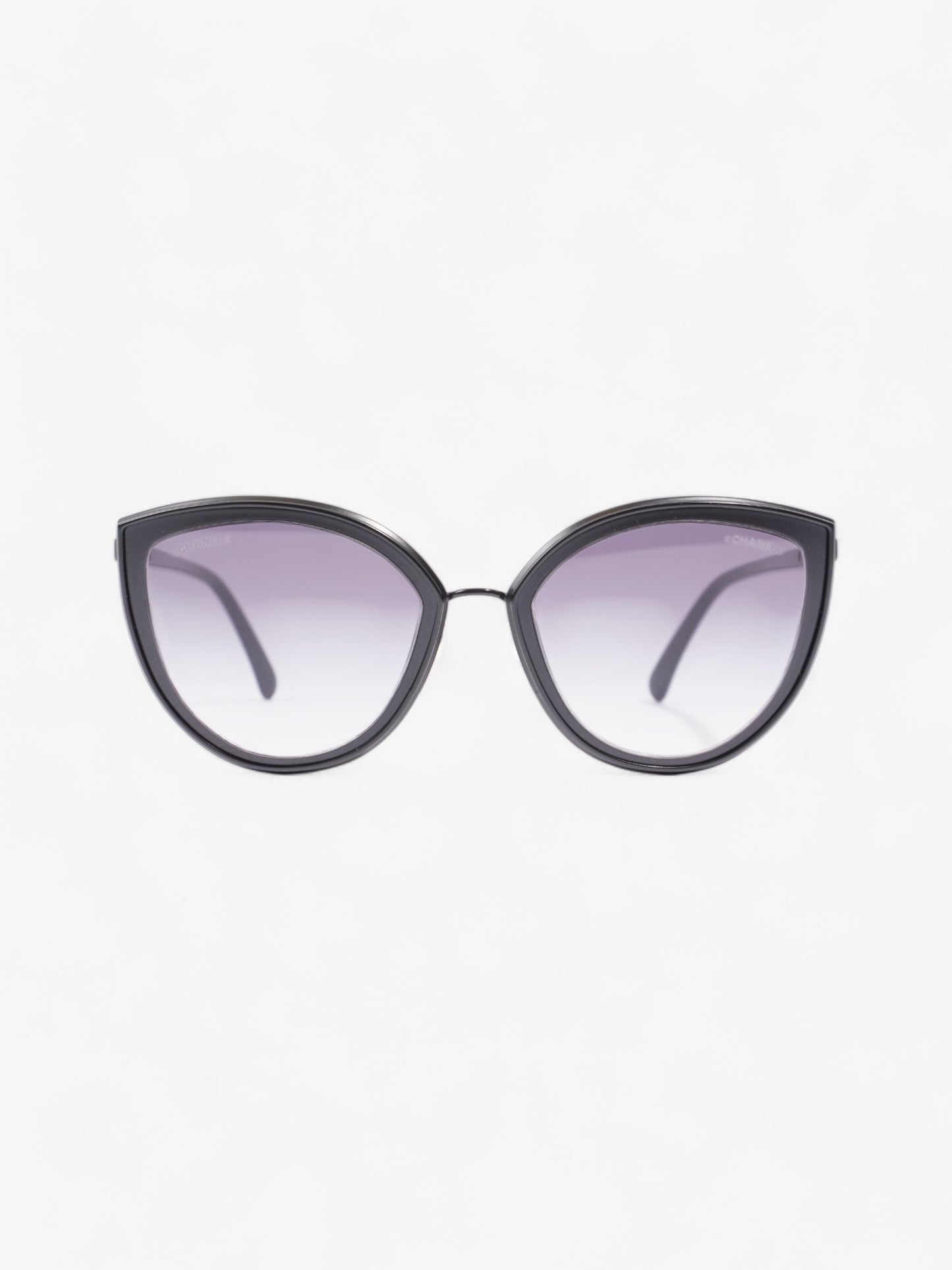Chanel Cat-Eye Sunglasses Black Acetate 140mm