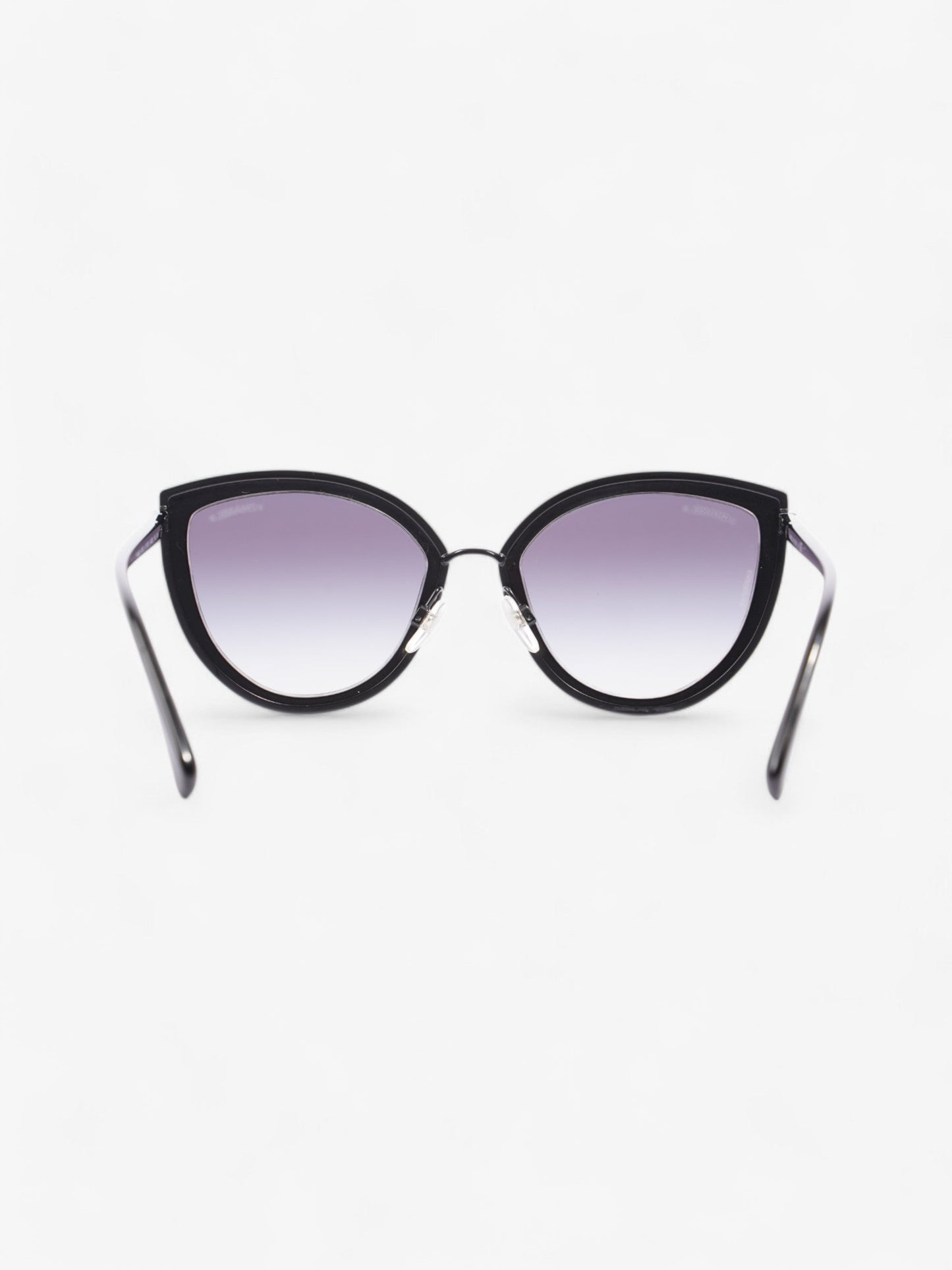 Chanel Cat-Eye Sunglasses Black Acetate 140mm