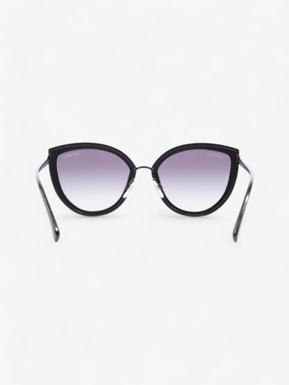 Chanel Cat-Eye Sunglasses Black Acetate 140mm