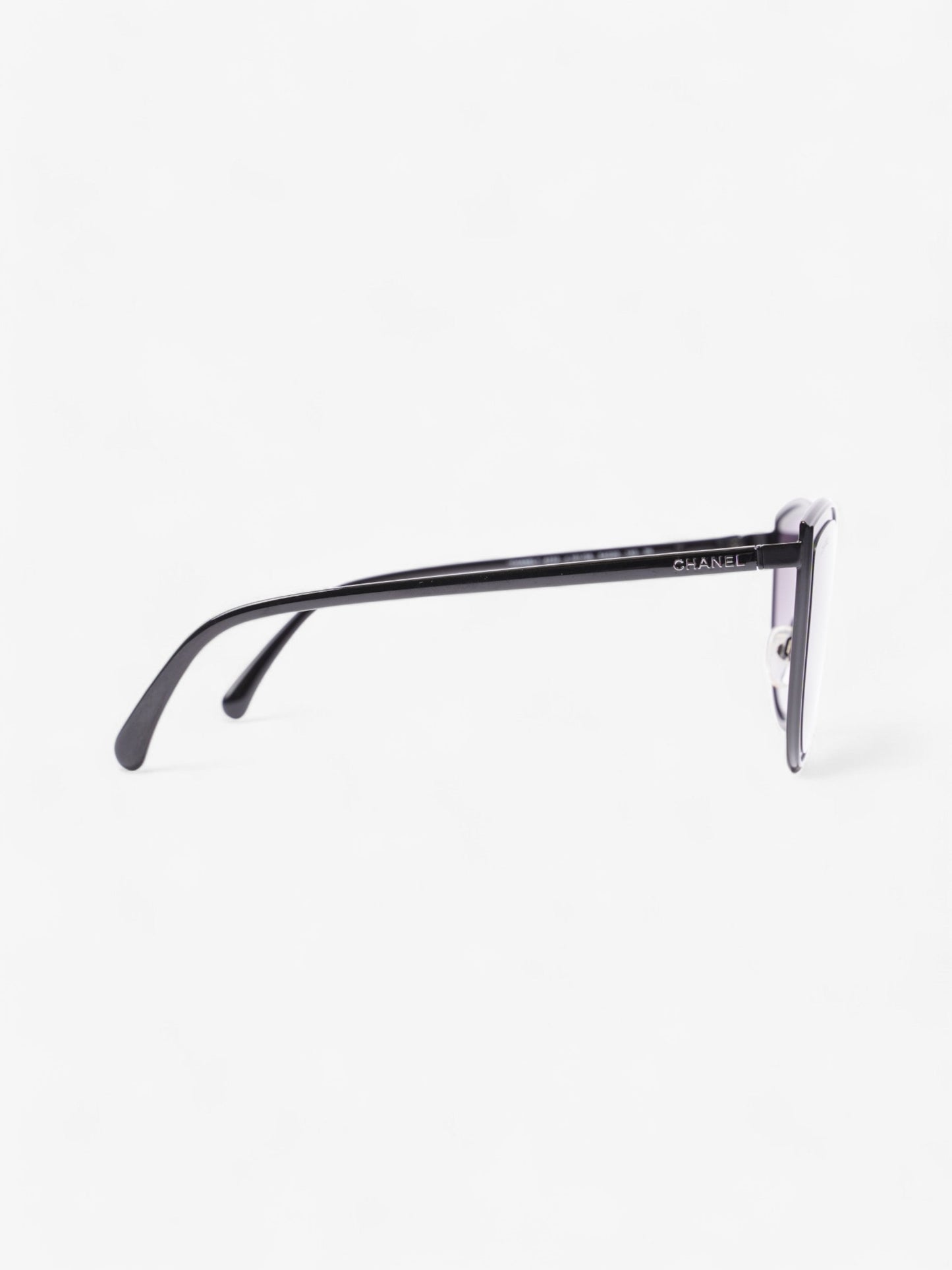 Chanel Cat-Eye Sunglasses Black Acetate 140mm