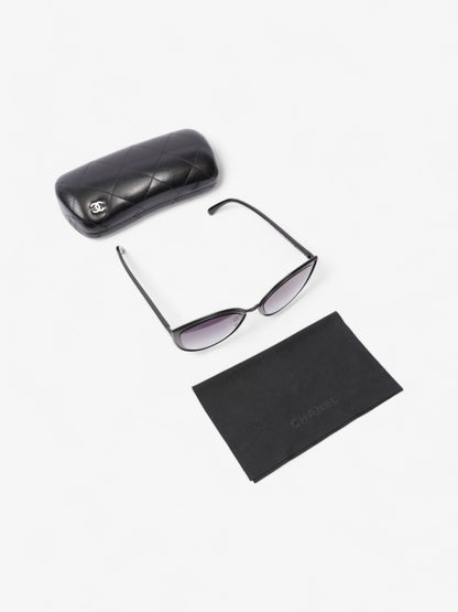 Chanel Cat-Eye Sunglasses Black Acetate 140mm