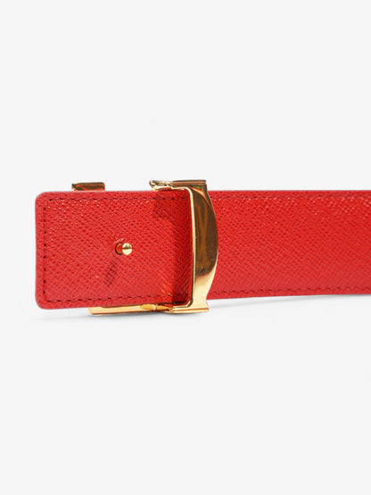 Louis Vuitton LV Initials Reversible Belt Monogram / Red Coated Canvas 75cm 30"