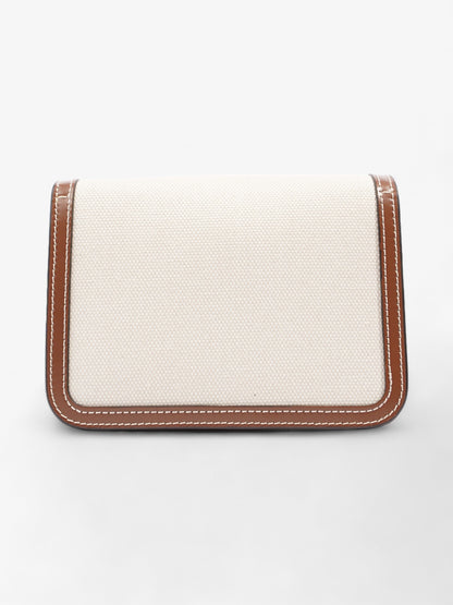 Burberry TB Bag Natural / Malt Brown Cotton Mini