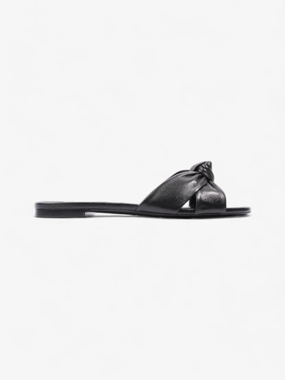 Saint Laurent Bianca Sandals Black Leather EU 39 UK 6