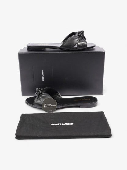 Saint Laurent Bianca Sandals Black Leather EU 39 UK 6