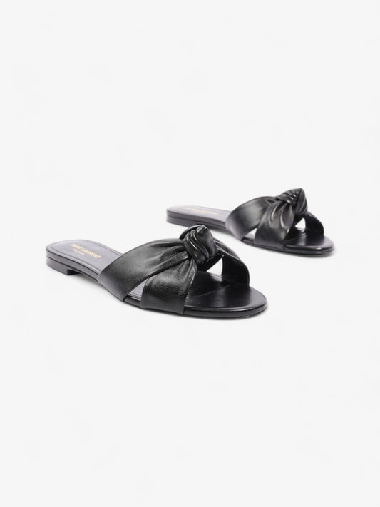 Saint Laurent Bianca Sandals Black Leather EU 39 UK 6