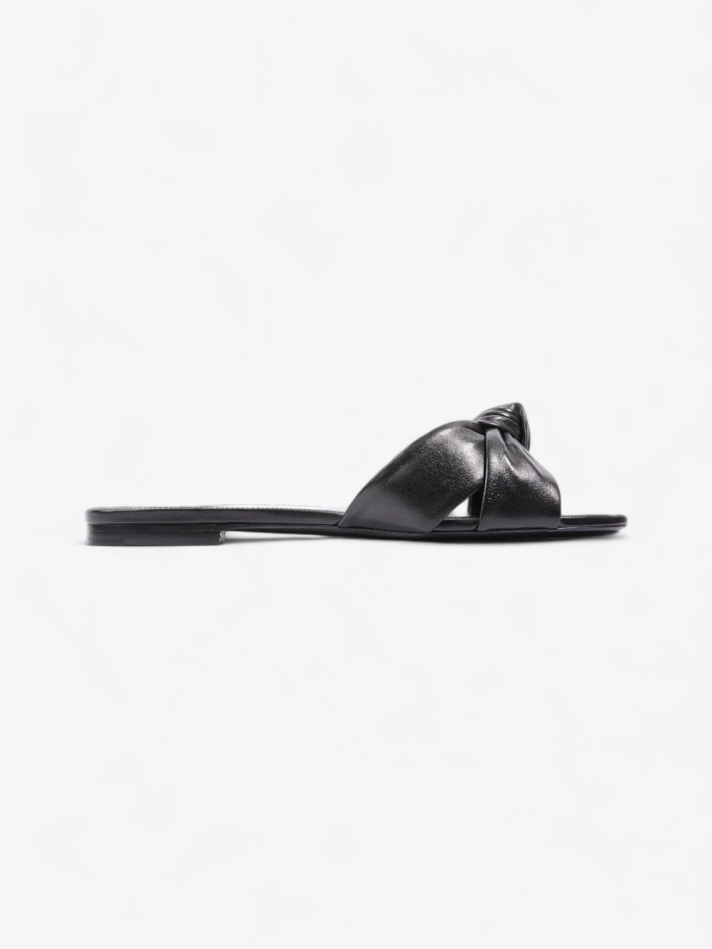 Saint Laurent Bianca Sandals Black Leather EU 39 UK 6