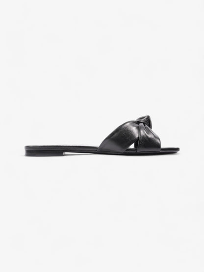 Saint Laurent Bianca Sandals Black Leather EU 39 UK 6