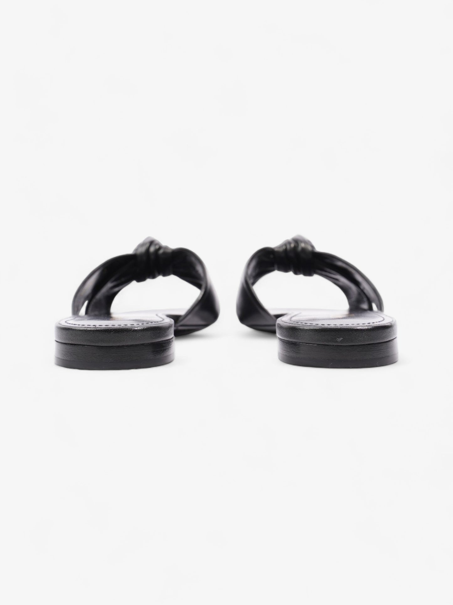 Saint Laurent Bianca Sandals Black Leather EU 39 UK 6