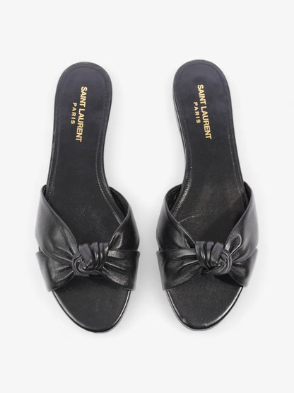 Saint Laurent Bianca Sandals Black Leather EU 39 UK 6