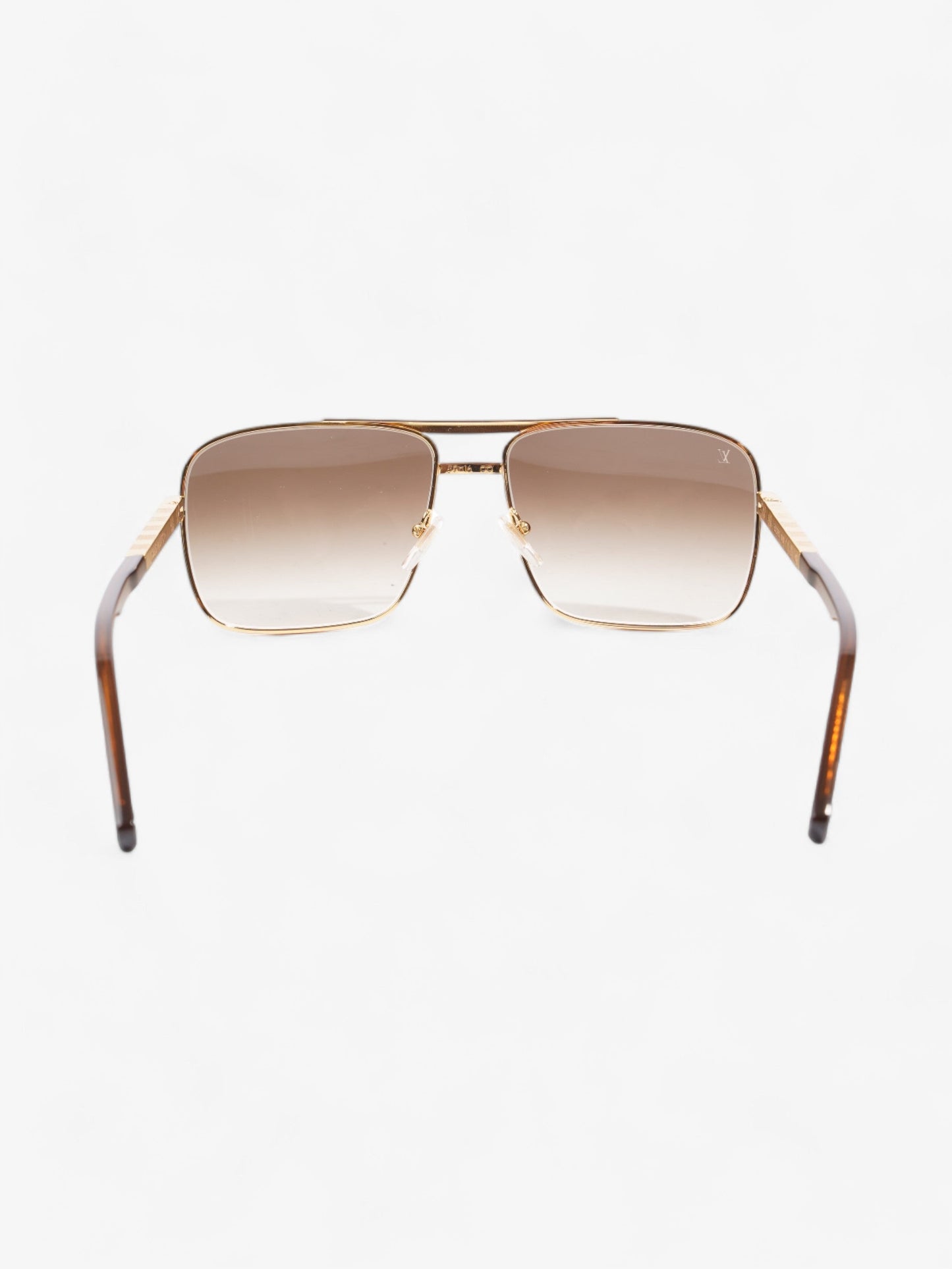Louis Vuitton Attitude Sunglasses Gold / Brown Base Metal 140mm