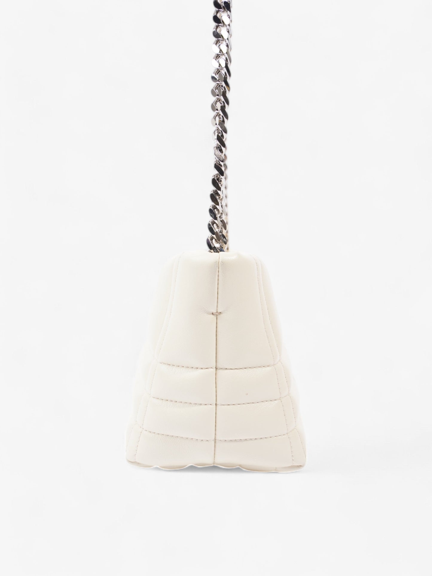 Burberry Quilted Lola Bag Pale Vanilla Lambskin Leather Small
