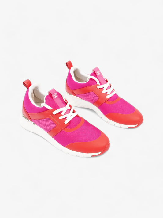 Louis Vuitton After Game Sneakers  Pink / Red Neoprene EU 38 UK 5
