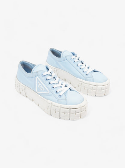 Prada Double Wheel Re-Nylon Sneakers Light blue / White Re Nylon EU 37.5 UK 4.5