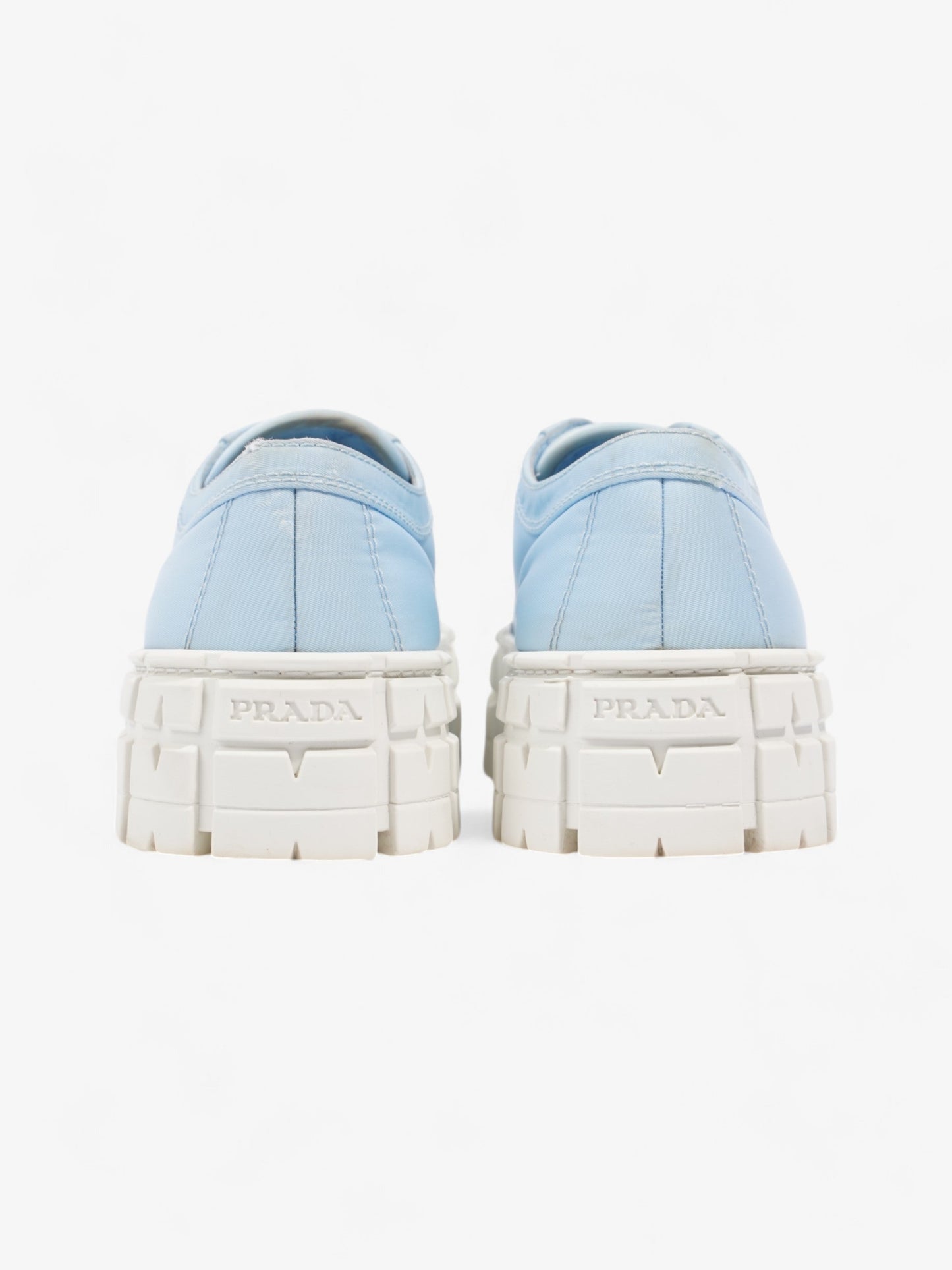 Prada Double Wheel Re-Nylon Sneakers Light blue / White Re Nylon EU 37.5 UK 4.5
