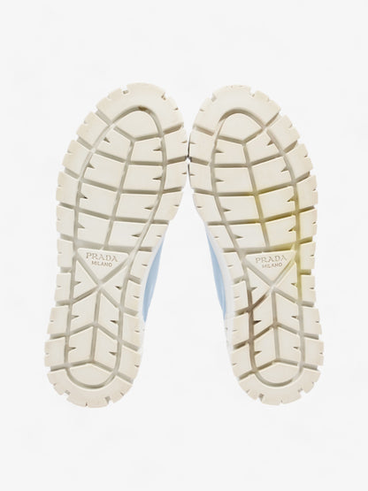 Prada Double Wheel Re-Nylon Sneakers Light blue / White Re Nylon EU 37.5 UK 4.5