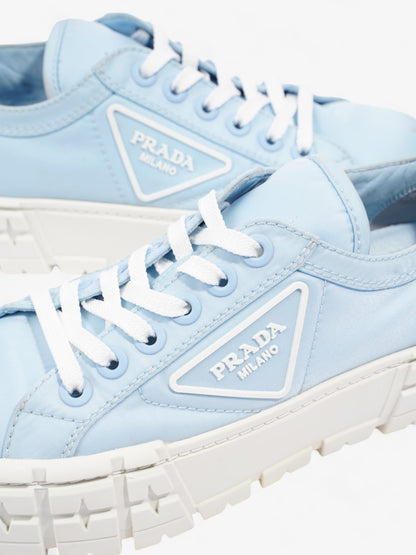 Prada Double Wheel Re-Nylon Sneakers Light blue / White Re Nylon EU 37.5 UK 4.5