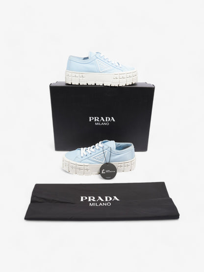 Prada Double Wheel Re-Nylon Sneakers Light blue / White Re Nylon EU 37.5 UK 4.5