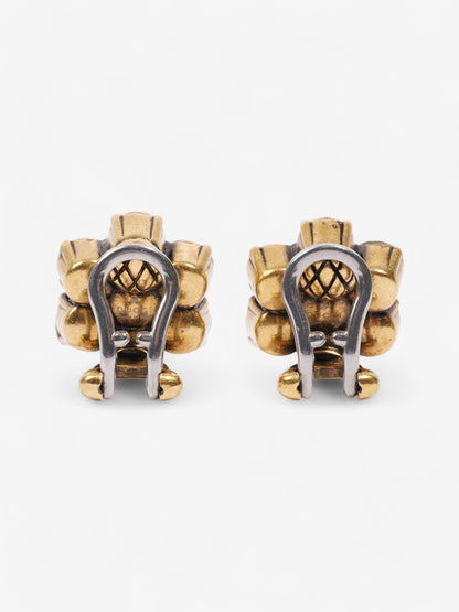Gucci Crystal Double G Earrings Gold / Silver Base Metal