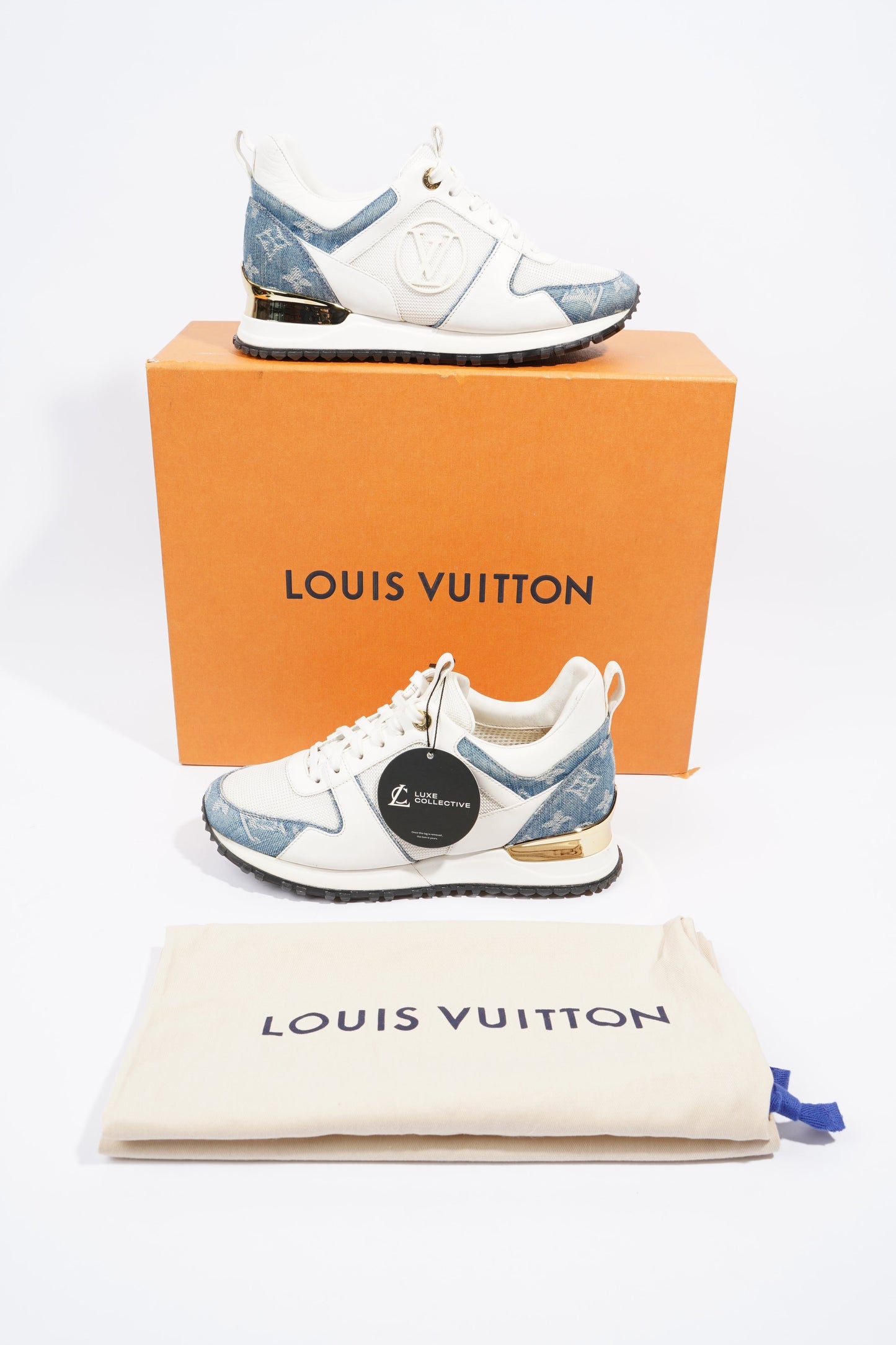 Louis Vuitton Run Away White / Blue Denim EU 35.5 UK 2.5
