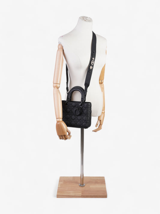 Christian Dior Lady Dior MyABCDior Bag Ultramatte Black Calfskin Leather Small