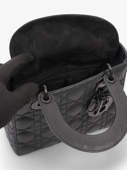 Christian Dior Lady Dior MyABCDior Bag Ultramatte Black Calfskin Leather Small