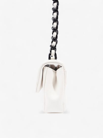 Chanel My Everything Flap White / Black Caviar Leather Small