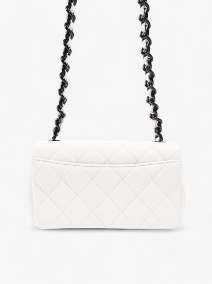 Chanel My Everything Flap White / Black Caviar Leather Small