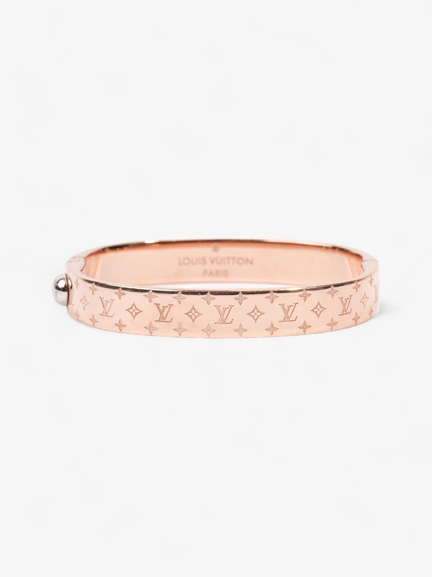 Louis Vuitton Nanogram Bracelet Rose Gold / Silver Brass Small