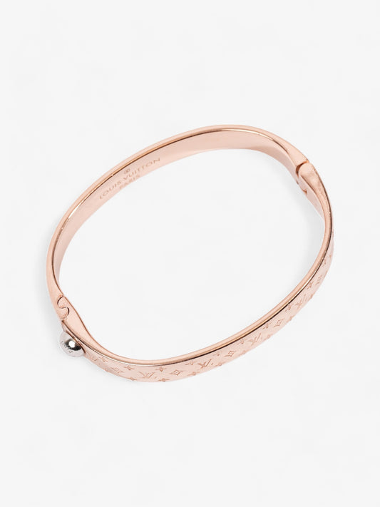 Louis Vuitton Nanogram Bracelet Rose Gold / Silver Brass Small