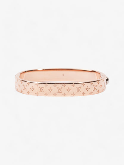 Louis Vuitton Nanogram Bracelet Rose Gold / Silver Brass Small
