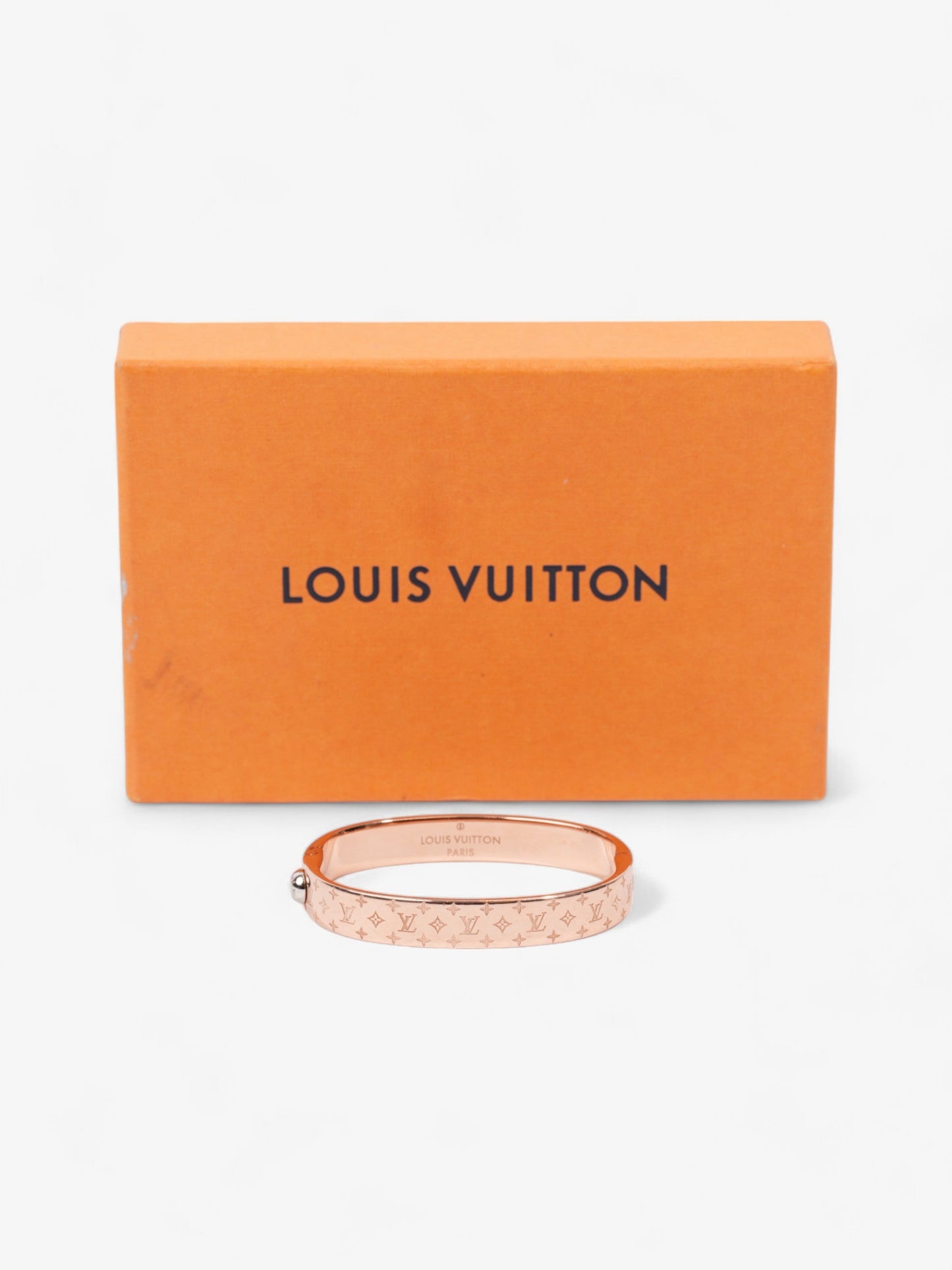 Louis Vuitton Nanogram Bracelet Rose Gold / Silver Brass Small