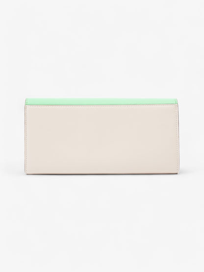 Fendi Continental Wallet on Chain Edamame / Latte Leather