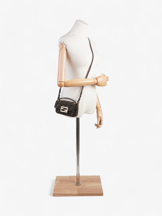 Fendi Baguette Zucca / Brown Fabric Mini