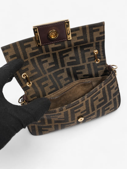 Fendi Baguette Zucca / Brown Fabric Mini